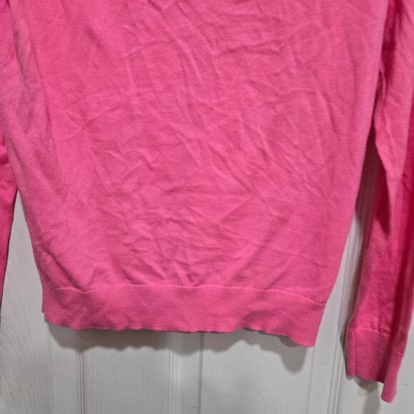 J.Crew Cary Lightweight Cotton Cardigan Pink Size M - Picture 9 of 11